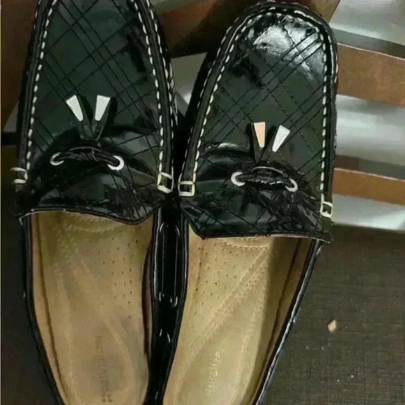 Naturalizer "Gossip" Quilted Mules Black Loafers Women's Size 10M - Picture 6 of 12